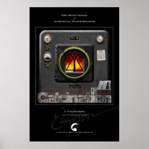 Póster Transformaciones alquímicas 1: Calcinación