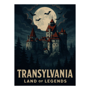 Póster Transilvania mística - Castillo de Drácula