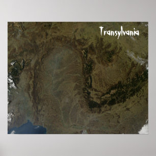 Póster Transilvania, Poster de los Montes Cárpatos
