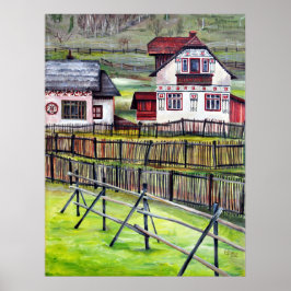 Póster Transilvania, Rumania, pintorescos paisajes