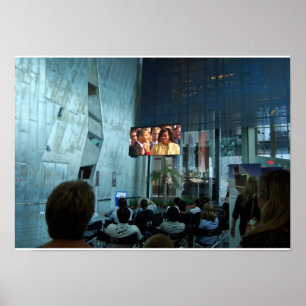 Póster Transmisión inaugural de Barack Obama en Australia