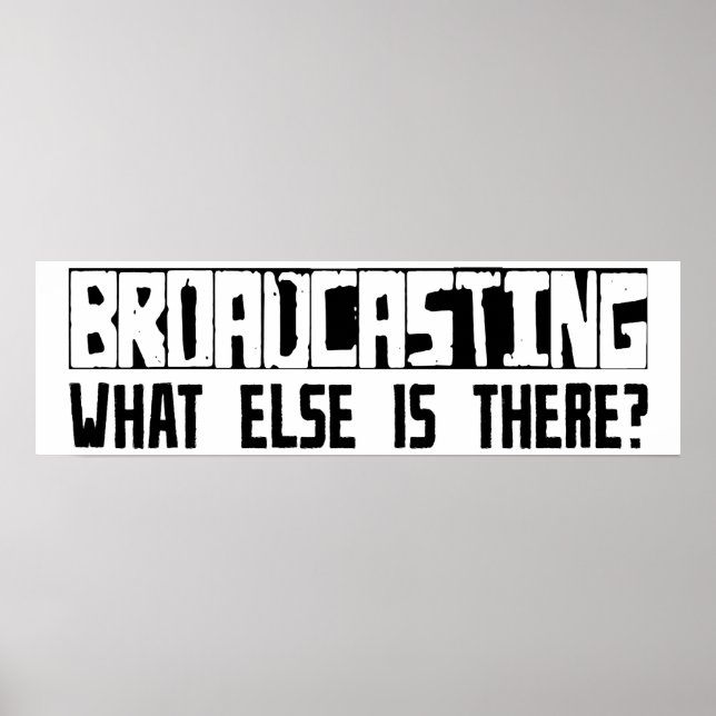 Póster ¿Transmitir Qué Más Hay? (Frente)