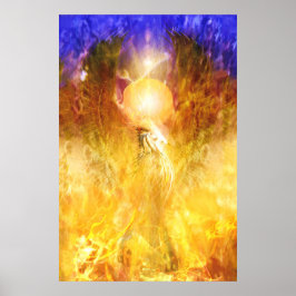 Póster TRANSMUTACIÓN Fenix Fire Bird