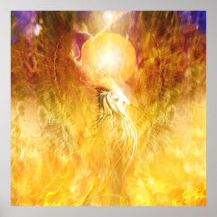Póster TRANSMUTACIÓN Fenix Fire Bird