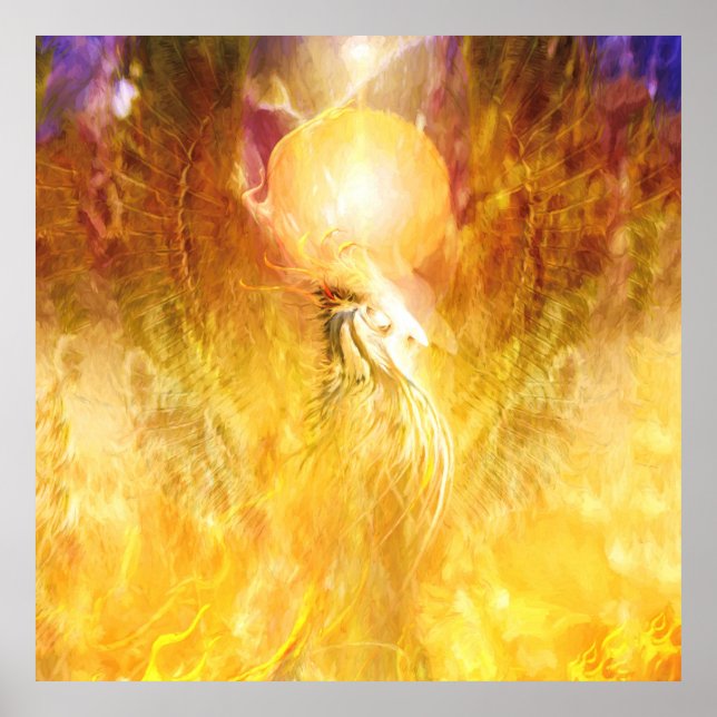 Póster TRANSMUTACIÓN Fenix Fire Bird (Frente)