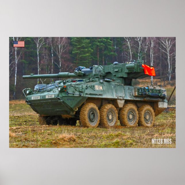 Póster TRANSPORTADOR BLINDADO DE PERSONAL - Stryker (Frente)