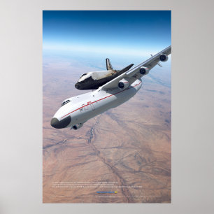 Póster Transportando Buran en cartel de Antonov An-225