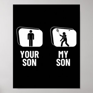 Póster Transportar tu hijo mi hijo papá mamá Funny Dminto
