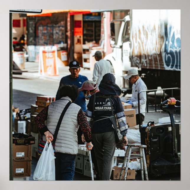 Póster Transporte de Mercado (Frente)