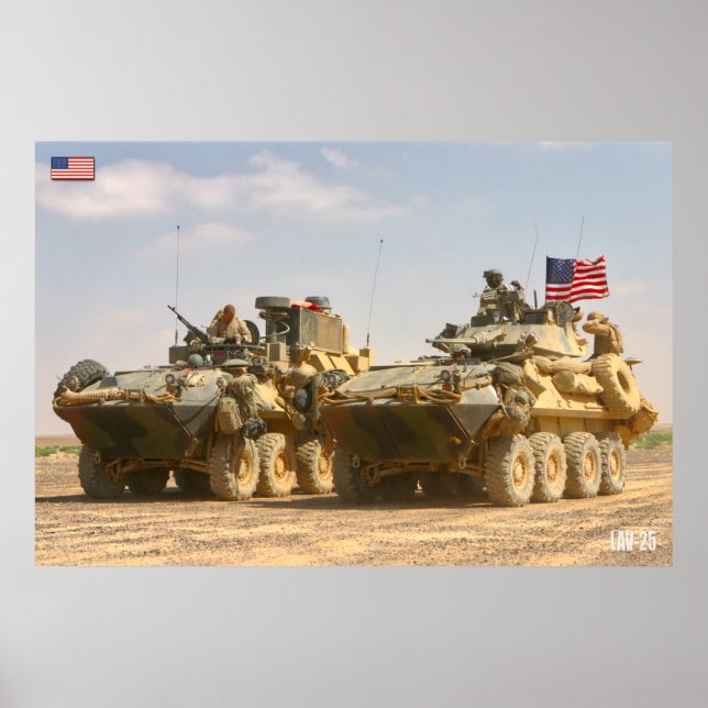 PÓSTER TRANSPORTE DE PERSONAL ARMADO - LAV-25 (Frente)