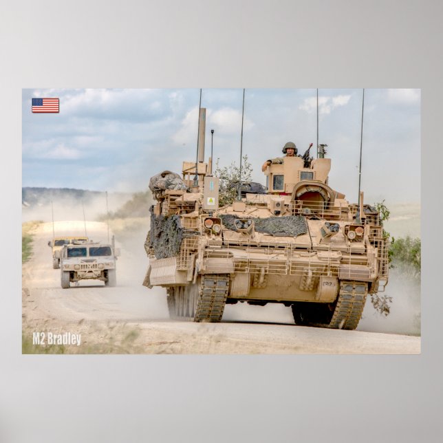 Póster TRANSPORTE DE PERSONAL ARMADO - M2 Bradley (Frente)