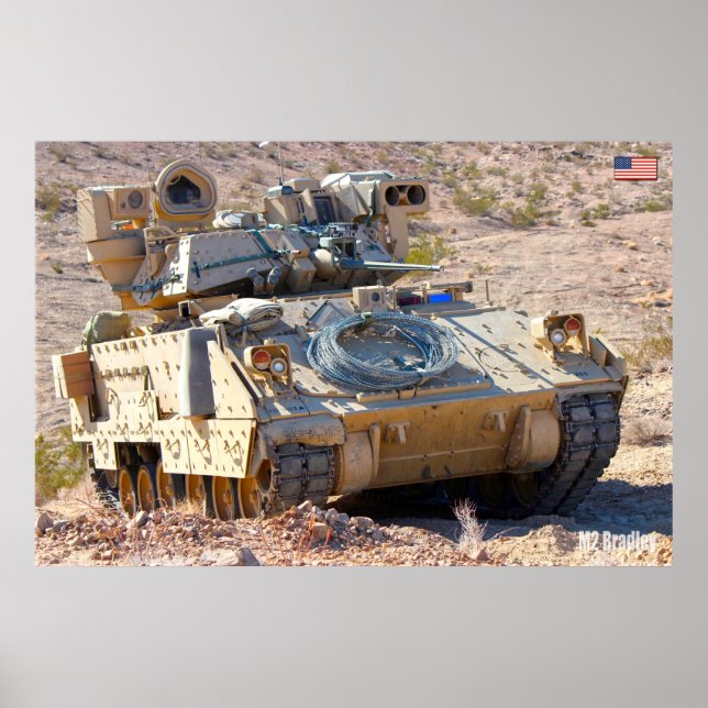 Póster TRANSPORTE DE PERSONAL ARMADO - M2 Bradley (Frente)