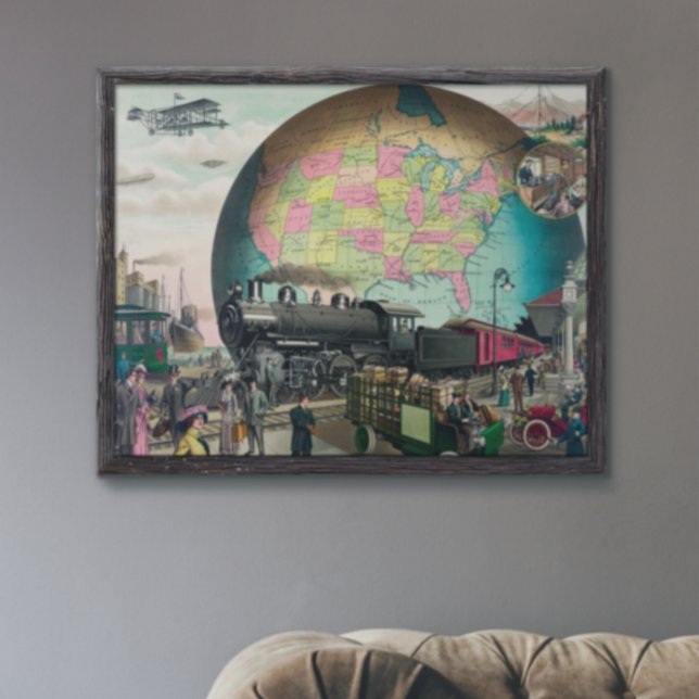 Póster Transporte del siglo XX, Vintage 1910 (Subido por el creador)