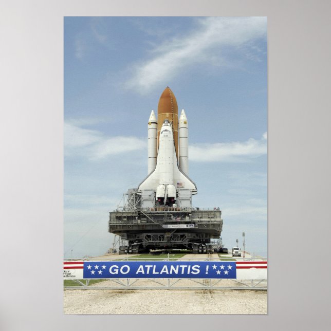 Póster Transporte espacial Atlantis (Frente)