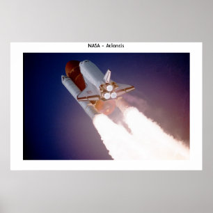Póster Transporte espacial Atlantis