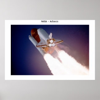 Póster Transporte espacial Atlantis