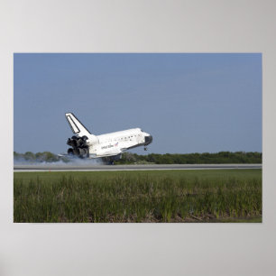 Póster Transporte espacial Discovery aterriza en Runway 3