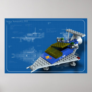 Póster Transporte espacial LL 918