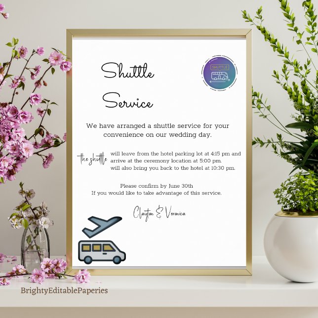 Póster Transporte gratuito para nuestros Bodas (Subido por el creador)