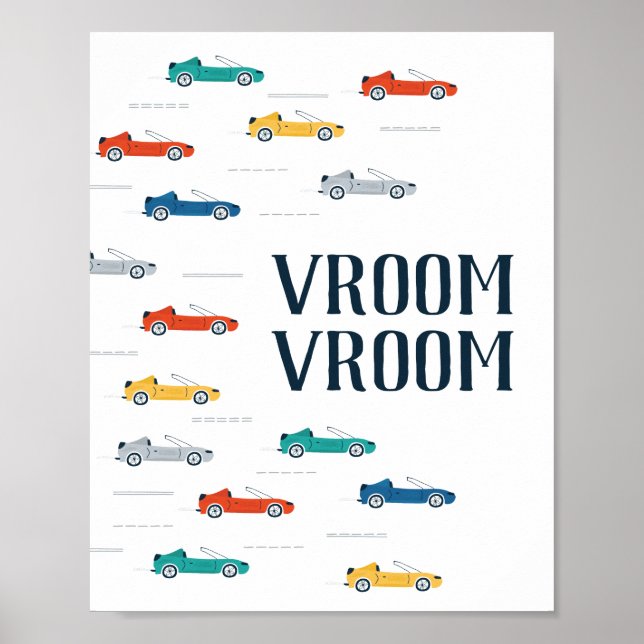 Póster Transporte Vroom Vroom (Frente)