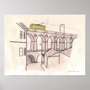 Póster Tranvía a Santa Teresa