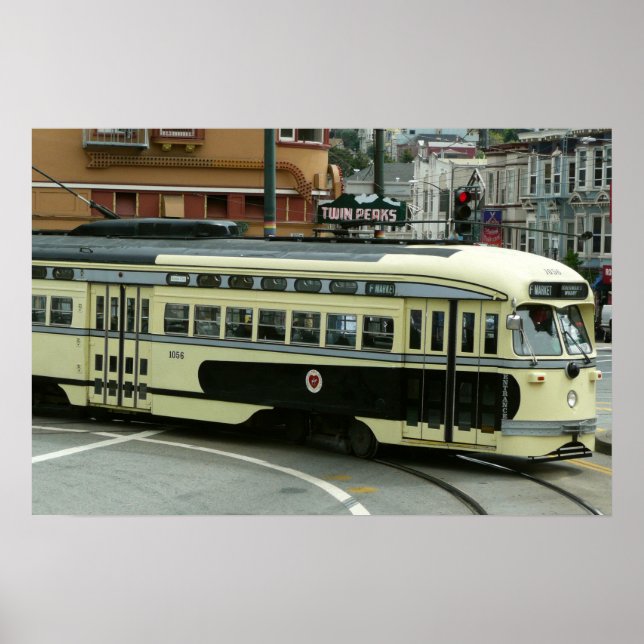 Póster Tranvía por cable de San Francisco (Frente)