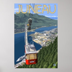 Póster Tranvía sobre Juneau, Alaska