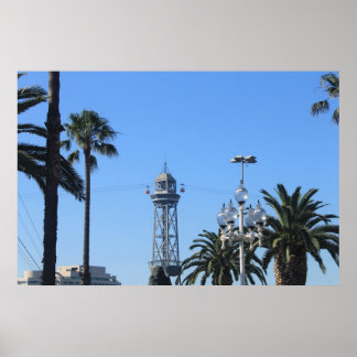Póster Tranvías Aéreos de Barcelona