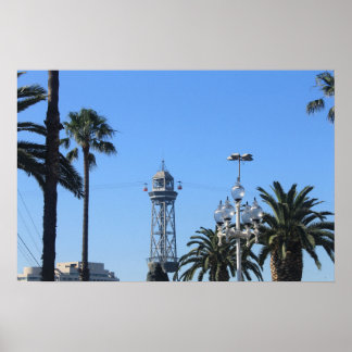 Póster Tranvías Aéreos de Barcelona