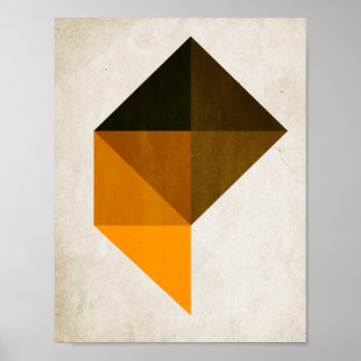 Póster Trapezoide Nº 9 - Kubistika por Boris Draschoff