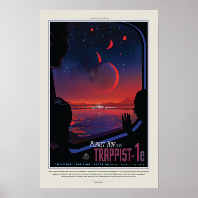 Póster Trapista 1e, afiche de viaje (Frente)