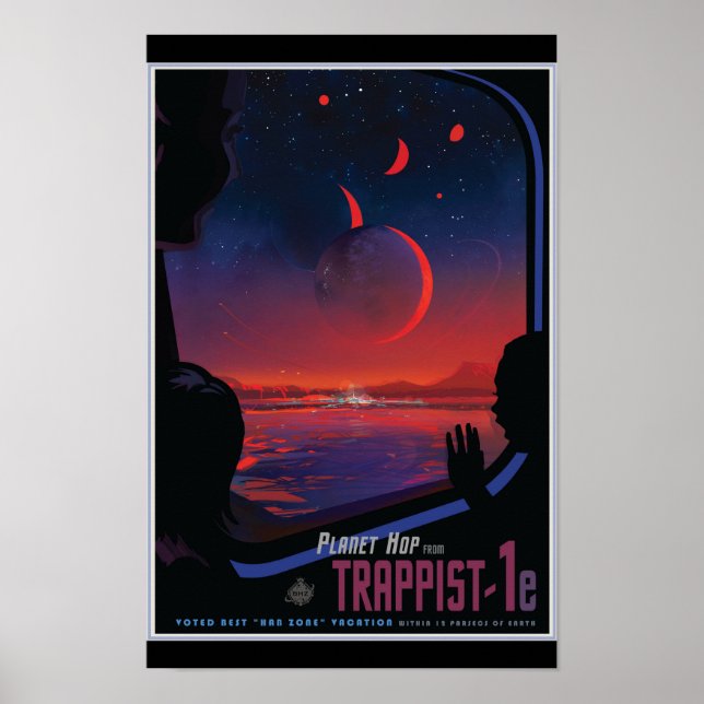 Póster TRAPPIST-1e Exoplanet (Frente)
