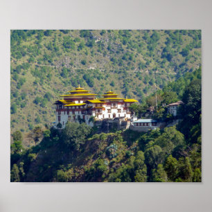 Póster Trashigang Dzong - Bhután Oriental