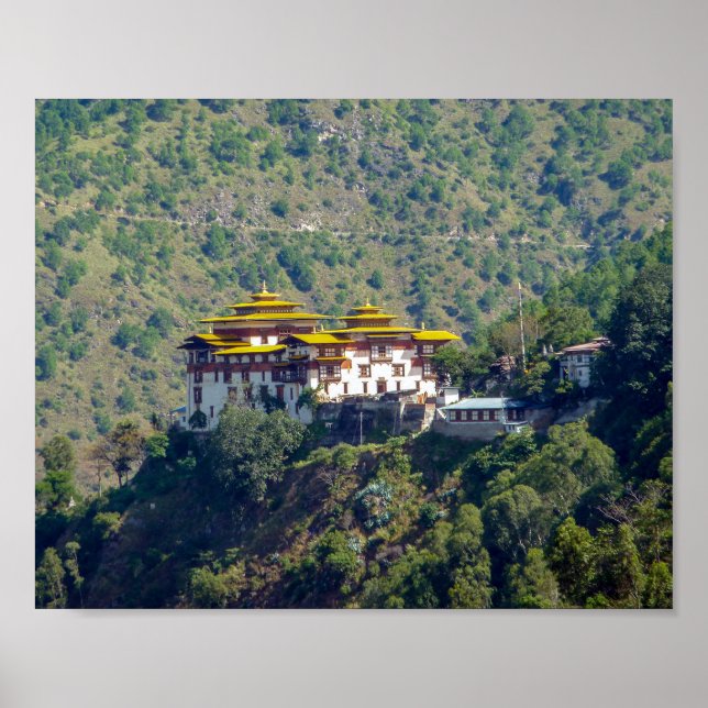 Póster Trashigang Dzong - Bhután Oriental (Frente)