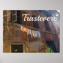 Póster Trastevere Rome