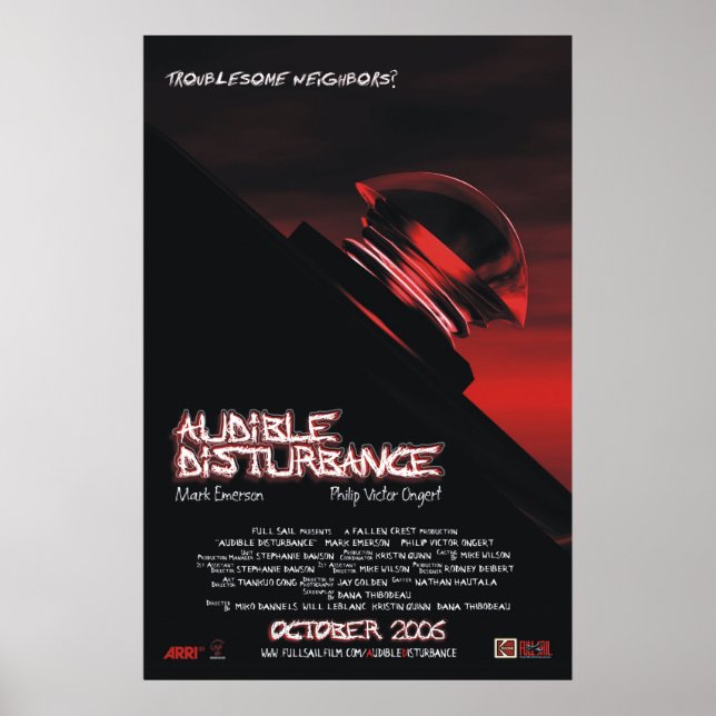 Póster Trastorno audible (Frente)