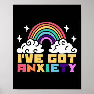 Póster Trastorno de salud mental - Tengo ansiedad