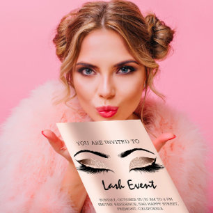 Póster Tratamiento de Belleza de Maquillaje de Pestañas E