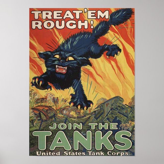 Póster Tratar a Em Rough-1918 poster (Frente)