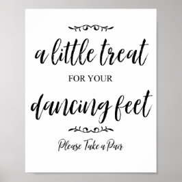 Póster Trate para sus pies - Rótulo para los Flip Flops!