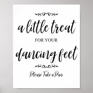 Póster Trate para sus pies - Rótulo para los Flip Flops!
