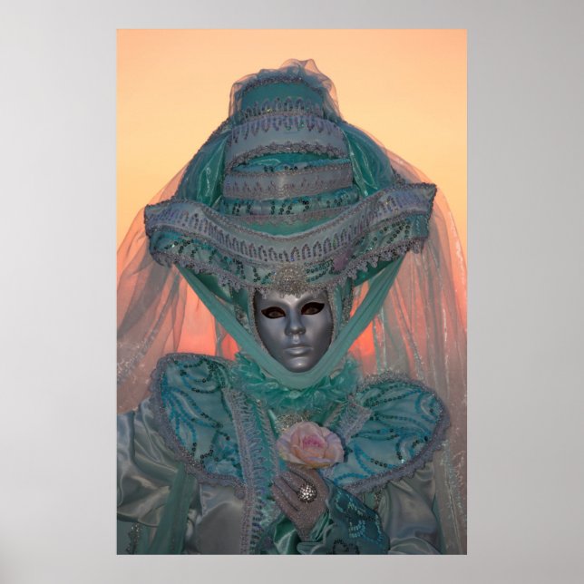 Póster Trato de Carnaval Azul, Venecia (Frente)