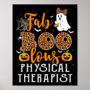 Póster Trato De Halloween De Leopardo Para Terapia Física