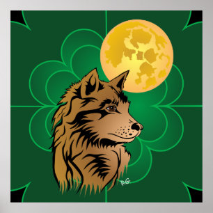 Póster träumender Wolfswelpe Poster