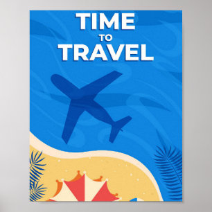 Póster Travel Art Time To Travels