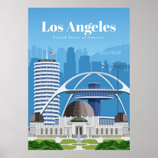 Póster Travel Art Travel to Los Angeles