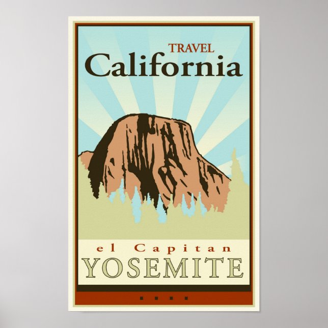 Póster Travel California (Frente)