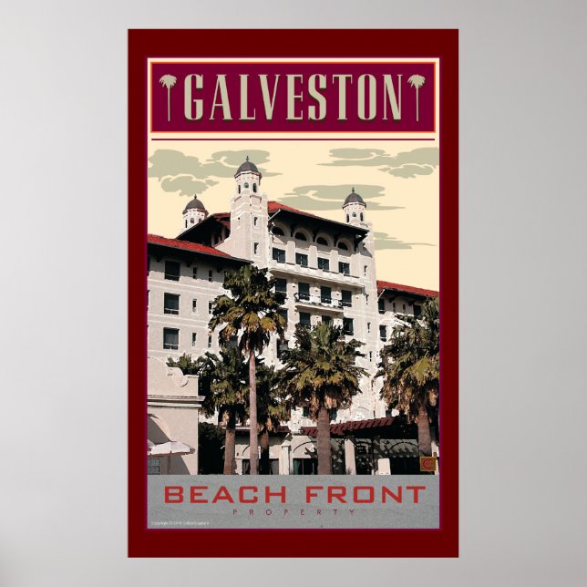 Póster TRAVEL-Galveston (Frente)