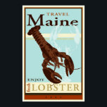 Póster Travel Maine<br><div class="desc">Travel Maine and enjoy fresh tasty Maine Lobster.</div>