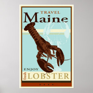 Póster Travel Maine